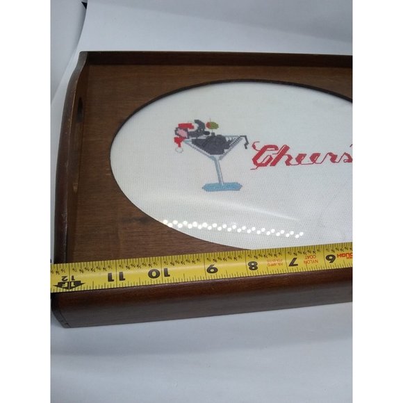 Vtg. Sudberry Christmas holiday Mouse Martini Glass Cheers...